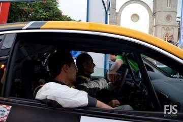 San Juan, escenario de la protocolaria ceremonia de salida del Rallye de Telde (Foto Francisco Javier Santana)